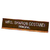 10&quot; desk sign